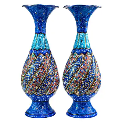 گلدان میناکاری شده (ارتفاع ۲۰)